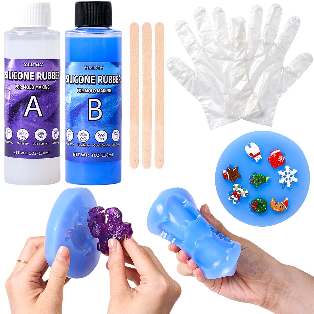 Soap Making Diy Kit - Kit per Stampi in Silicone da