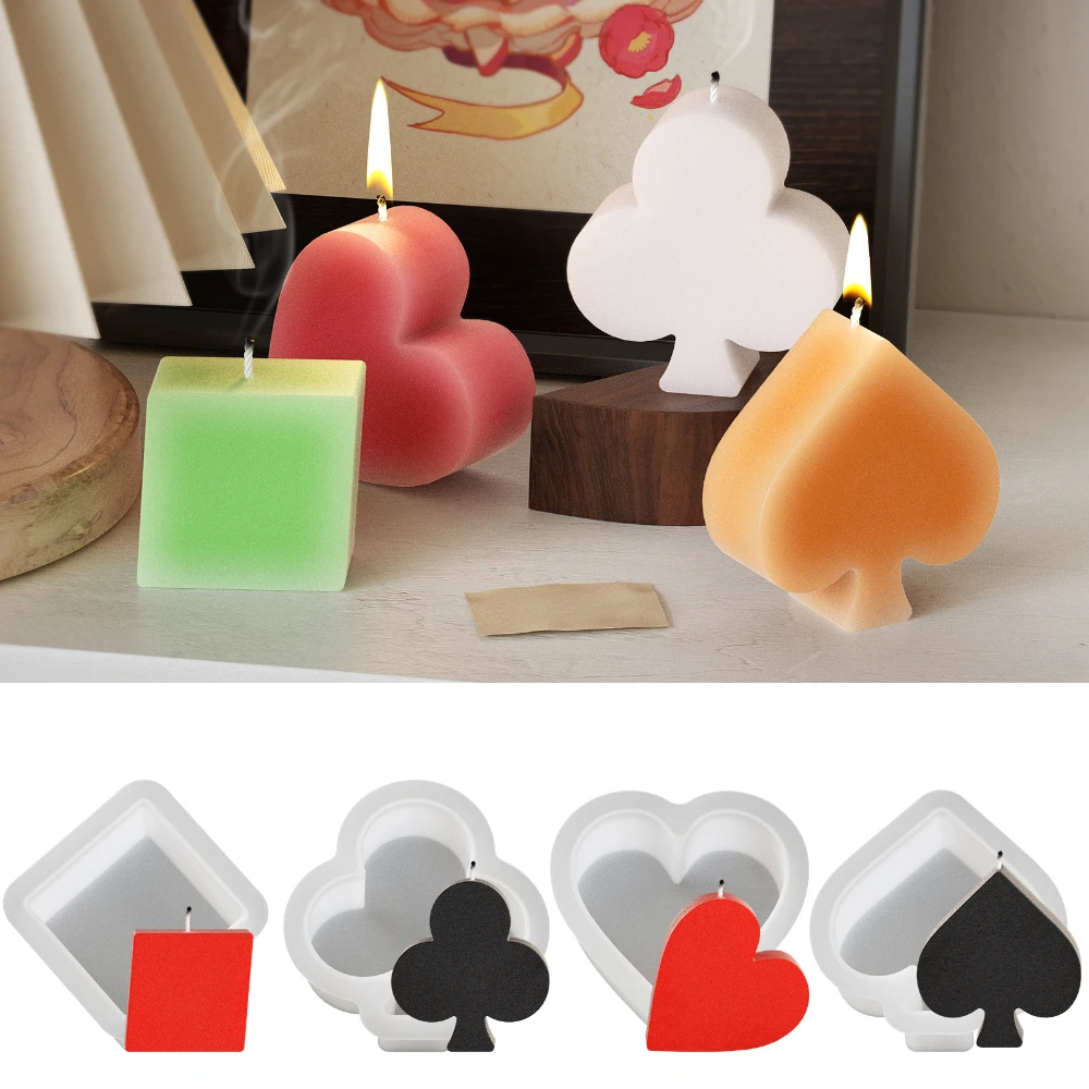 Soap Making Easy - Easy Demold Poker Symbol stampi per