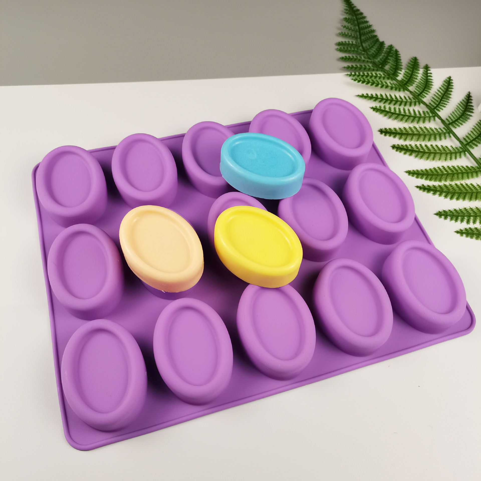 Soap Making Box - Stampi per sapone ovali in silicone