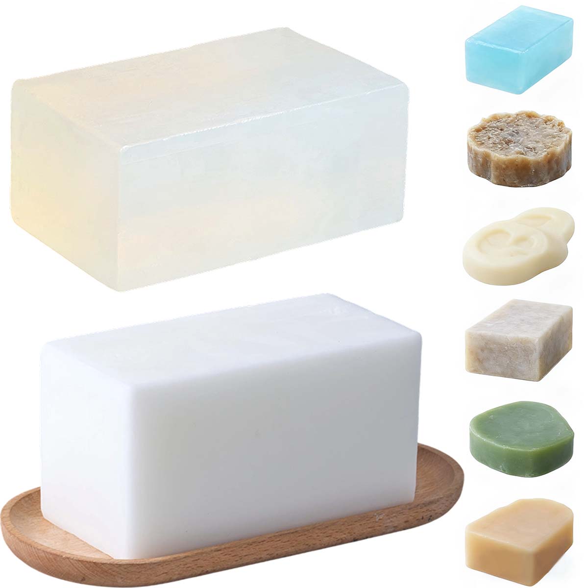 Soap Making Diy Kit - 1000g Base di sapone bianco trasparente