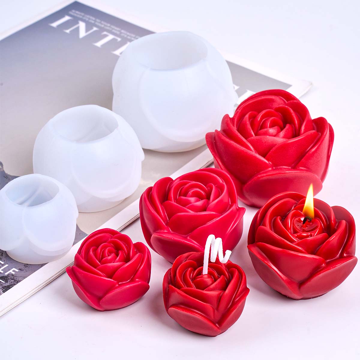 Soap Making Guide For Beginners - Stampo per candele in silicone a