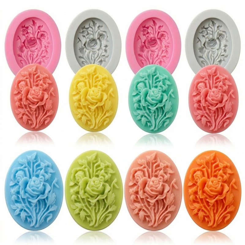 Soap Making Easy - 4 stampi in silicone a forma